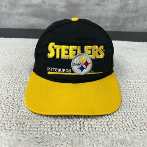 Vintage Pittsburgh Steelers Snapback Hat OSFA Two Tone Embroidered Football Cap